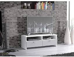 Elégant avec ses deux portes coloris gris ainsi que sa structure à la teinte blanche, ce meuble tv alix fera souffler un vent de modernité dans votre pièce. Finlandek Meuble Tv Helppo 95cm Blanc Et Gris Amazon Fr Cuisine Maison