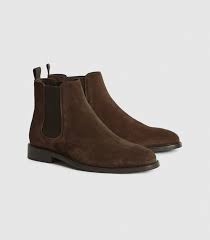 The sole also is fortified with leather panels creating a long lasting mens designer boot. Tenor Brown Suede Leather Chelsea Boot Reiss