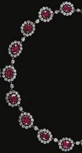 An Antique Ruby And Diamond Necklace Mid 19th Century Diamond Necklace Ruby And Diamond Necklace Ruby Jewelry