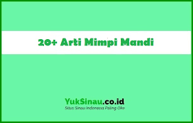 20 Arti Mimpi Mandi Menurut Primbon Dan Psikolog