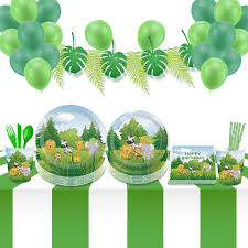 Jungle theme party supplies baby shower ,167pcs balloon garland kit,diy green ba. Safari Jungle Theme Birthday Party Favors Cartoon Animals Baby Shower Party Sets Decoration Kids Happy Birthday Party Supplies Party Diy Decorations Aliexpress