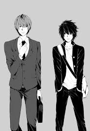 Light Yagami L Lawliet Death Note Death Note Light Death Note L
