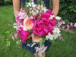 Bleeding Heart Peony Bouquet By Life In Bloom Flower Arrangements Bleeding Heart Bleeding Heart Flower