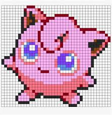 Pixel art pokemon flamiaou from png.pngitem.com. Jigglypuff Pixel Art Grid Shefalitayal
