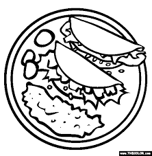 ;) to download your free copy, click here. Traditional Mexican Food Online Coloring Page