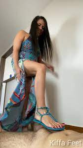 Kiffa Feet starring in video 'Goddess Kiffa in Sexy blue Schutz sandals  CBT' – Female Domination World
