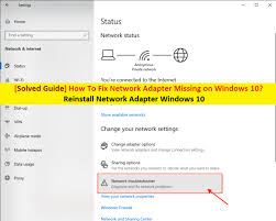 How To Reinstall Network Adapter Windows 10 Windows 10 Networking Windows