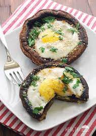 Eggs Baked In Portobello Mushrooms Healthy Recipes Healthy Food Recipes