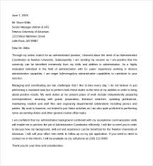 Free 8 Sample Administrative Coordinator Cover Letter Templates In Pdf Ms Word