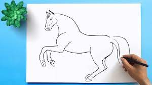 How To Draw A Horse Horse Drawing Easy Easy Drawings Horse Drawing Tutorial Horse Drawings