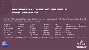 Travel with royal air maroc to more than 100 destinations. Royal Air Maroc On Twitter Destinations Covered By The Special Flights Program