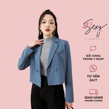 Áo vest nữ dài tay dáng ngắn 20Sexy by 20AGAIN, thiết kế thanh lịch, trẻ  trung, chất liệu tuýt si cao cấp VBA1825 - Áo thun - Áo khoác nỉ nữ Thương