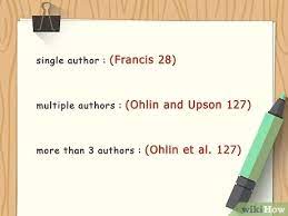 If an article has more than seven authors, list the names of. 4 Ways To Cite Multiple Authors Wikihow