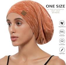 Hat Hut Silk Satin Sleep Cap Bonnet Hair Cover for Sleeping Silk Lined  Beanie Hat for Natural Curly Hair Adjustable Night Cap, Light Grey 1, One  Size : Buy Online at Best