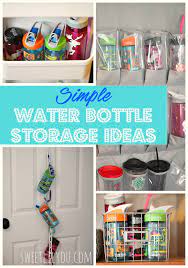 Moreover, bottled water is highly portable, which comes in handy if you need to bug out. Simple Water Bottle Storage Ideas Sweet Lil You