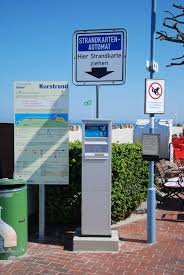 Automat Zum Losen Eines Strandtickets Strandkarten Strand Automaten
