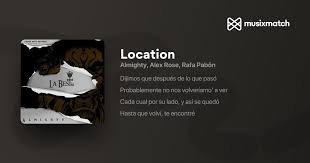 Letra de Almighty, Alex Rose, Rafa Pabön