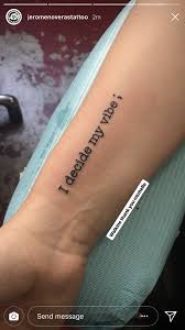 How do you decide what to get? I Decide My Vibe Tattoo Tattoo Quotes Mini Tattoos Tattoos