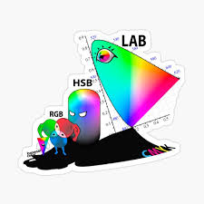 Colorspace Rgb Cmyk Photoshop Lab Hsb Colorcorrection Memes Meme Funny Dbh Tshirt In 2020 Cloud Stickers Sticker Art Anime Life