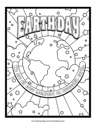 Free earth day coloring page for sunday school and children's ministry. Earth Day Coloring Page Free Printable Pdf From Primarygames