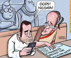 Data' responsible for Congress defeat? | CartoonistSatish.Com
