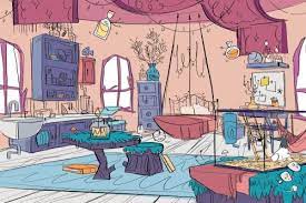 Help-me-draw Cartoon Background Environmental Art Art Background