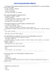 Chestionar Pentru Părinţi Discipline Sentimental Daca