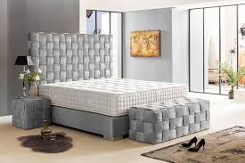 Unsere boxspringbetten gibt es vom single bett 80x200cm bis zum kingsize bett 200x200cm. Crown Boxspringbett Belfast Deluxe Hohe Taschenfederkern Matratze Inkl Topper Z B Gold Silber 160x200 180x200 200x200