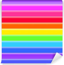 Orden de los colores del arcoíris desde cálidos a fríos. Poster Brillantes Rayas Del Arco Iris De Colores Vector De 10 Eps Pixers Vivimos Para Cambiar