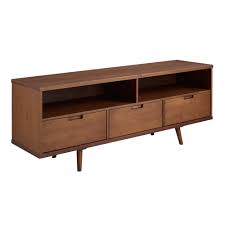 Manhattan comfort liberty collection mid century modern tv stands with shelves, cabinet and drawer. Pine Mid Century 3 Drawer Smith Media Stand World Market