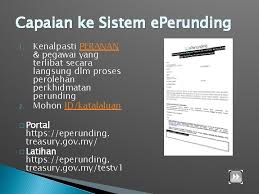 Pemohon jpp pbm perolehan perkhidmatan perunding selain daripada kaedah yang ditetapkan 5 7. Taklimat Sistem E Perunding Integrasi Dengan Maklumat Perunding