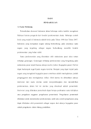 Pengasas dan ahli lembaga pemegang amanah. Bab I Pendahuluan 1 1 Latar Belakang Pertumbuhan Ekonomi