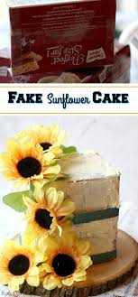 If You Like The Look Of A Sunflower Cake This Is An Easy Diy You Can Make I Will Show You Step By Step How To Make This Fake C Sunflower