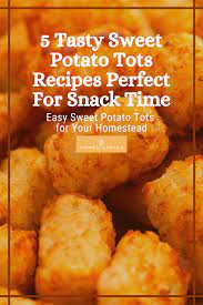 5 Tasty Sweet Potato Tots Recipes Perfect For Snack Time Sweet Potato Tots Recipe Sweet Potato Potato Tots