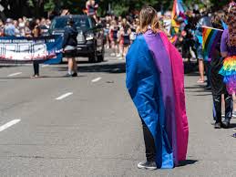 'the key to understanding the symbolism of the bisexual pride flag is to know that the purple pixels of color. Bisexual People Who Are Out To Their Partners Have Worse Sex