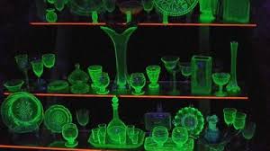 I collect the stuff and have a plate from the 1930s that is too hot (45 millirems/hr) to ship by the po or ups. Uranium Glass Occupies A Little Known Niche In The Collectables World