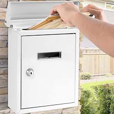 Visit this site for details: Home Furniture Diy Diy Materials Wall Mount Mailbox Large Key Locking Mail Black Metal Drop Box Security Post Pettumtrampolines Es