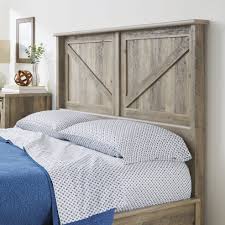 Better homes & gardens modern farmhouse 6 drawer dresser. Better Homes Gardens Modern Farmhouse Queen Headboard Rustic Gray Finish Walmart Com Queen Headboard Rustic Headboard Home Decor