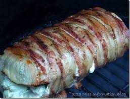 Bacon Wrapped Jalapeno Cream Cheese Pork Roast Grilled Pork Roast Miss Information Recipe Cream Cheese Stuffed Jalapenos Pork Bacon Wrapped Pork
