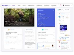 This is usually evident from the intranet homepage and its design. Intranet Dashboard Sharepoint Design Dashboard Design Web Development Design