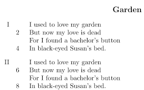 How many stanzas does the poem have? How To Add Numeration To Stanzas Tex Latex Stack Exchange