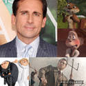Steve Carell's cinema animated characters by zielinskijoseph