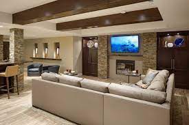 Tips on basement rec room makeovers. Custom Finished Basement Rec Room Created By Drury Design Basement Design Modern Family Rooms Finished Basement Designs