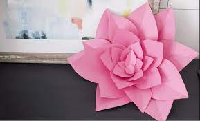 Flower Rose Wall Large Decorative Kagit Cicek Pecete Cicekler Kagit Elisi
