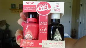 Review Sally Hansen New Miracle Gel No Light Needed Gel Polish Youtube