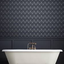 Graham Brown Rene Nightfall Wallpaper Decoration Toilettes Papier Peint Toilette Interieur Salle De Bain