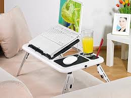 Klapptische sind ein platzsparende alternative zu normalen tischen große. General Office Laptoptisch Klappbar Notebooktisch Mit 2 Usb Luftern Klappbar Laptoptisch Faltbar