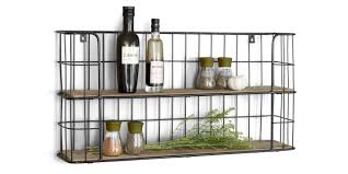 Maybe you would like to learn more about one of these? Lifa Living Rectangle Wall Shelf Unit 2 Tier Wooden And Black Metal Floating Shelves Kitchen Spice Rack Pre Assembled Decorative Hanging Shelves Buy Online In Cambodia At Desertcart 91543922