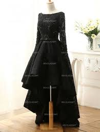 Fashion Black Lace High Low Gothic Wedding Dress Gothic Wedding Dress Victorian Wedding Dress High Low Prom Dresses