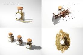 Download Spice Jar Round Labels Mockup Set On Behance
